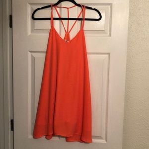 Vibrant orange dress
